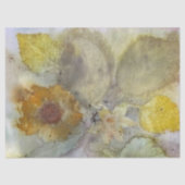 Floral Grunge Muted Autumn Leaves Design Tissuepapier (Voorkant)