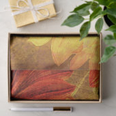 Floral Grunge Oranje debetpapier Tissuepapier (Geschenk)