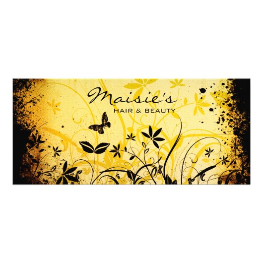 Floral Grunge Rack Kaart (Voorkant)