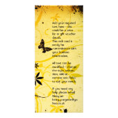 Floral Grunge Rack Kaart (Achterkant)