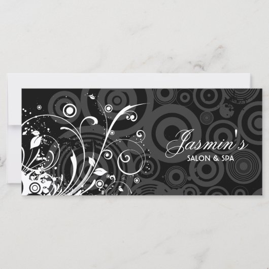 Floral Grunge Rack Kaart (Voorkant)