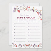 Floral Guess the Age Bridal Shower Game (Voorkant)