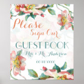Floral-guestbook Poster (Voorkant)