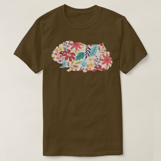 Floral Guinea Varkenshouding Premium T-shirt (Design voorkant)