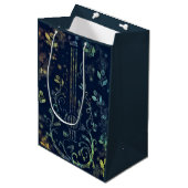 Floral Guitar Gift Bag Medium Cadeauzakje (Voorkant Gekanteld)