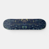 Floral Guitar Skateboard (Horizontaal)