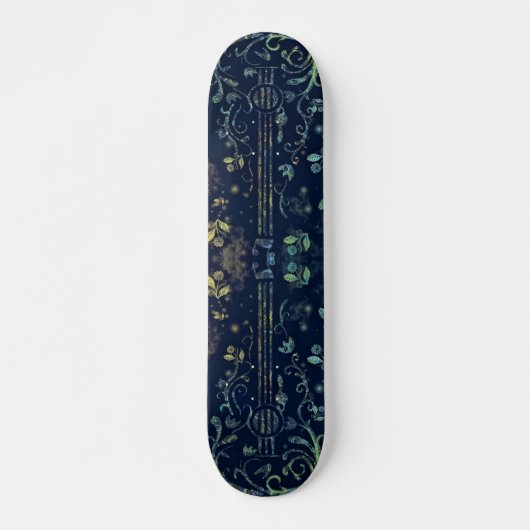 Floral Guitar Skateboard (Voorkant)