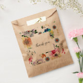 Floral gunstzak bedankzakje (Gezegeld)