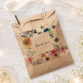 Floral gunstzak bedankzakje (Geknipt)