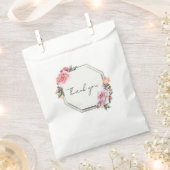 Floral gunstzak bedankzakje (Geknipt)