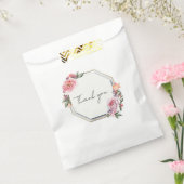 Floral gunstzak bedankzakje (Gezegeld)