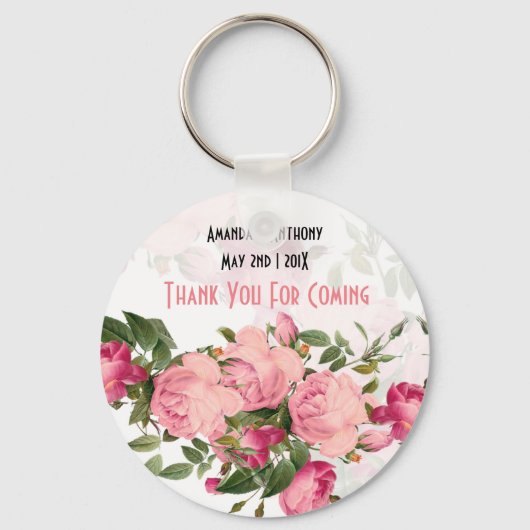 Floral gunt je een cadeautje sleutelhanger (Voorkant)