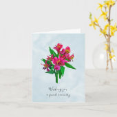 Floral haal goed Wenskaart Kaart (Gele Bloem)