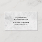  Floral Hair Stylist Beauty Salon Visitekaartje (Achterkant)