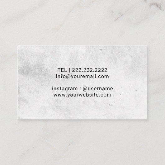  Floral Hair Stylist Beauty Salon Visitekaartje (Achterkant)