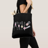 Floral Hairdresser Haarstylist Barber Tools Flower Tote Bag (Dichtbij)