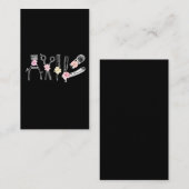 Floral Hairdresser Haarstylist Barber Tools Flower Visitekaartje (Voorkant / Achterkant)