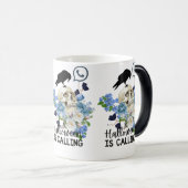 Floral Halloween belt Magische Mok (Voorkant rechts)