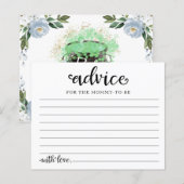 Floral Halloween Boy Baby shower Advies Kaarten (Voorkant / Achterkant)