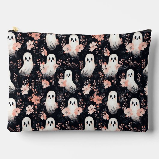Floral Halloween Ghost Make-up Bag Etui (Voorkant)
