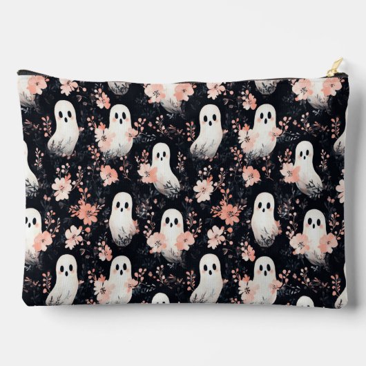Floral Halloween Ghost Make-up Bag Etui (Achterkant)
