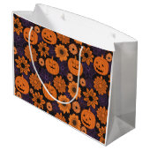 Floral Halloween Groot Cadeauzakje (Achterkant Gekanteld)