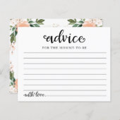 Floral Halloween Meisje Baby shower Advies Kaarten (Voorkant / Achterkant)