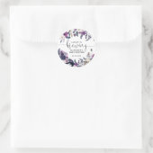 Floral Halloween Skull Baby is Brouwdouche Ronde Sticker (Tas)