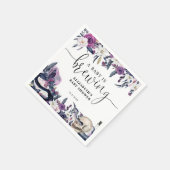 Floral Halloween Skull Baby is Brouwdouche Servet (Hoek)