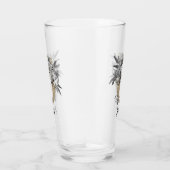 Floral Halo Sheep | Jouw namen toevoegen Glas (Rechts)