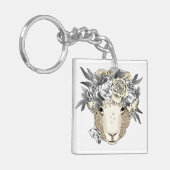 Floral Halo Sheep Sleutelhanger (Voorkant Links)
