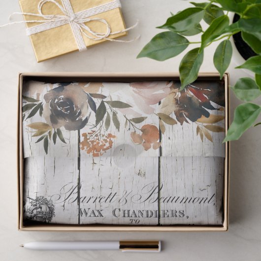 Floral Hampshire Pigs Tissuepapier (Geschenk)