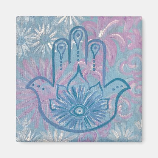 Floral Hamsa Magnet (Voorkant)