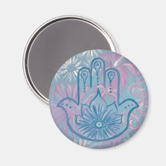Floral Hamsa Magnet (Voorkant / Achterkant)