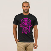Floral Hamsa Pink T-shirt (Voorkant volledig)
