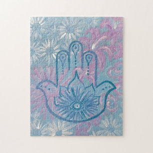 Floral Hamsa Puzzel