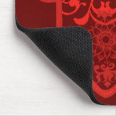 Floral Hamsa (Rood) Muismat (Hoek)