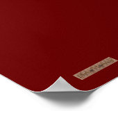 Floral Hamsa (Rood) Poster (Hoek)