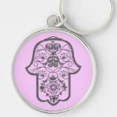 Floral Hamsa Sleutelhanger (Voorkant)