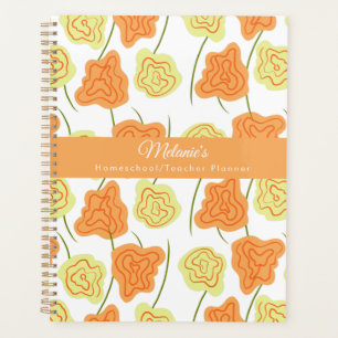 Floral Hand Drawn Teacher School Homeschool Planner