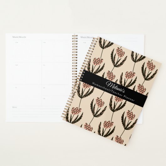 Floral Hand-Drawn Teacher School Homeschool Planner (Display)
