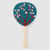 Floral Hand Fan Handwaaier (Voorkant)