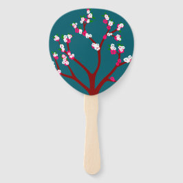 Floral Hand Fan Handwaaier
