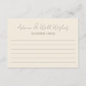 Floral Hand getrokken krabbelscript Vrijgezellenfe Advieskaart (Voorkant)