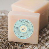 Floral Handgemaakte Product Label Sticker