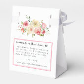 Floral Handgemaakte Zeep Neroli en Roos Favor Box Bedankdoosjes (Achterkant)