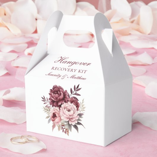 Floral Hangover Recovery Kit Peony Wedding Bedankdoosjes (Huwelijk)