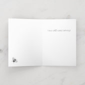 Floral Happy Bee Day Folie Verjaardag Kaart (Binnenlaag)