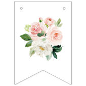 Floral Happy Birthday Bunting Flags, Banner (Eerste vlag)