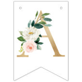 Floral Happy Birthday Bunting Flags, Banner (Derde vlag)